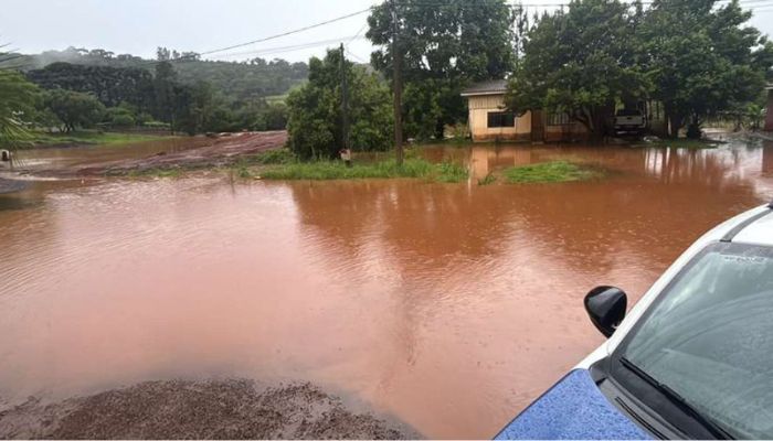 Foto: Divulgação/Prefeitura de Goioxim Goioxim - Defesa Civil manda ajuda humanitária a moradores afetados pelas chuvas